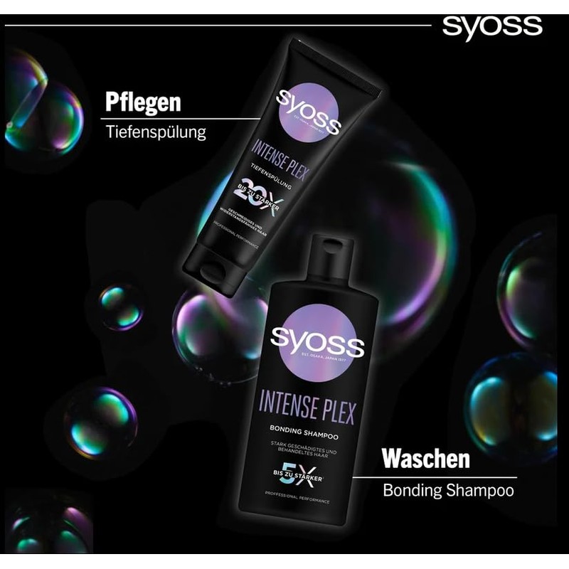 Syoss Intense Plex Bonding Shampoo, Professional action for severely damaged