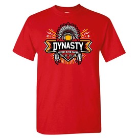 Kansas City Dynasty - History in The Making Men's T-Shirt for Football Fans (Red Shirt,M)