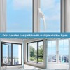 Munsesi Universal Inline Window Handle, Lockable, Ambidextrous, Multi-Spindle, White with