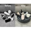 Xchouxer Couch and Bed Cup Holder Pillow, Sofa Organizer Caddy