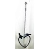 Spring life Cast Iron Heart Shape Wild Bird Hanging Fruit