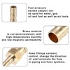 X AUTOHAUX 2 Pcs 8mm-4mm Straight Shaped Hose Barb Brass