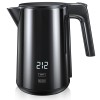 Ssyfei Electric Kettle, Double Wall Stainless Steel Cool Touch Water