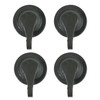 DRHYO 4Pack Heart Shape Suction Hooks, Vacuum Suction Cup Hooks,