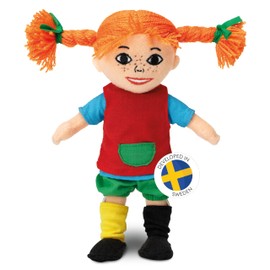 PIPPI LONGSTOCKING Doll – Baby Soft Plush Toys, Dolls for Girls, Rag Dolls, Cuddly Toy, 20cm, 10+ months old