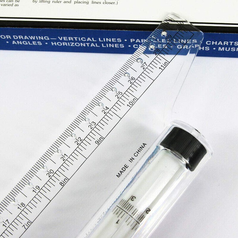 SENRISE Balancing Scale 30cm Multipurpose Drawing Parallel Rolling Ruler Type