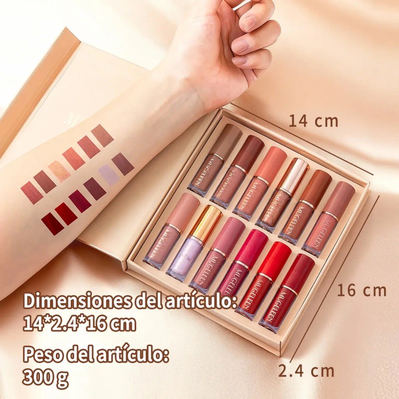 Labiales Larga Duracion Tintas Labios Labial Rojo Mate 12ps