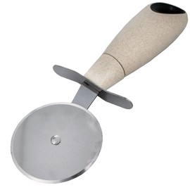 Beille Cream Stainless Steel Wheat Straw Pizza Cutter Kitchen Utensil Home Goods