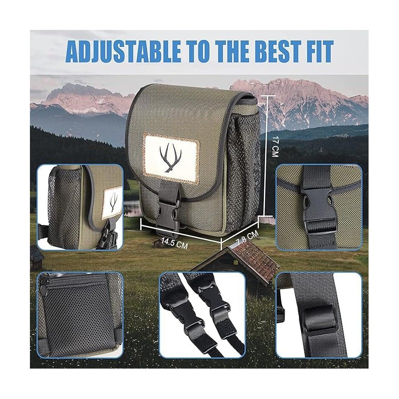Celticbird Binoculars Harness Bag, Adjustable Binoculars Straps and Buckle Pouch