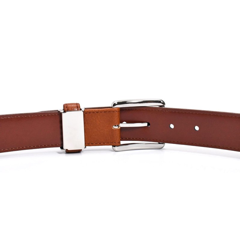 Lacoste LB84560 Men's Cow Leather Business Belt, Braun