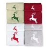 Tex Family Hand Towel Set Deer Border Pure Cotton Made
