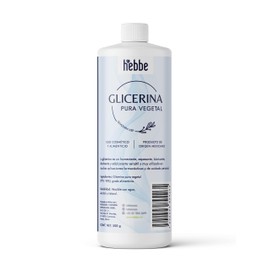 HEBBE - Glicerina vegetal 500 g | Remedio para la irritación e inflamación | Para todo tipo de piel | Refuerza la barrera de la piel | Atenúa los signos de expresión y arrugas | Contenido: 500 g