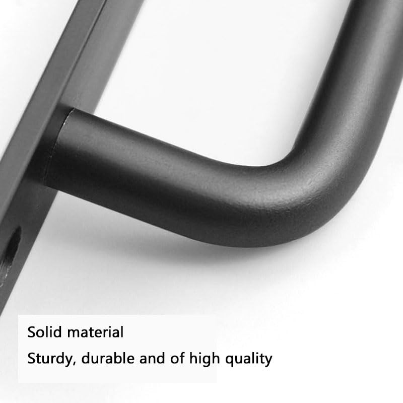 WADY 2PCS Heavy Duty Sliding Barn Door Handles, Black Aluminium