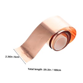 FUNOMOCYA Conductive Copper Tape Roll Flexible Pure Copper Foil Sheet for Electrical DIY Projects High Conductivity