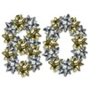 Kissymix 5cm Medium Metallic Bows Set of 80 Gold &