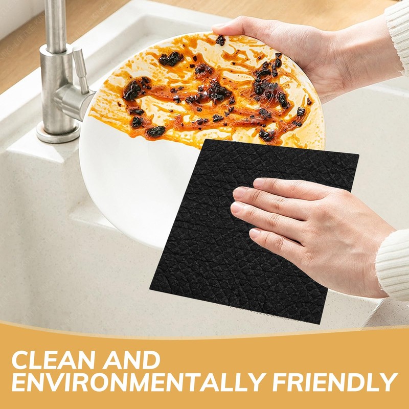 Barista Cloth for Coffee, Dish Cloth, Black Microfibre Cloth, High-Quality