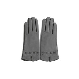 YISEVEN Women’s Winter Sheepskin Suede Leather Gloves Touchscreen Ladies Warm Elegant Genuine Wool Lined for Work Dress Driving Cold Weather Accessories New Year Gifts, Gray Size 7.0 M