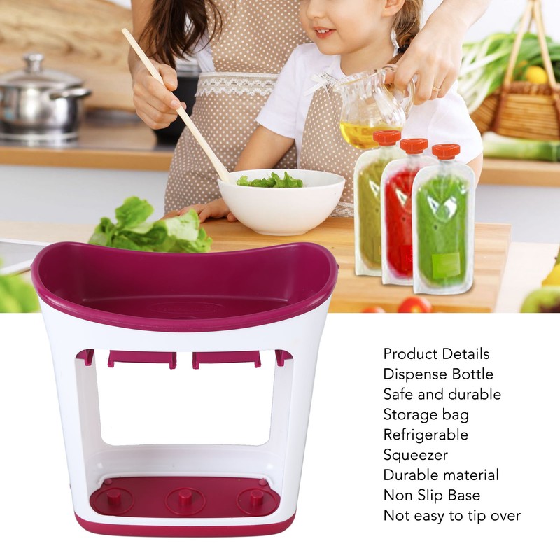 Squeeze Pouch Filling Station for Semi Solid Food Safe Baby
