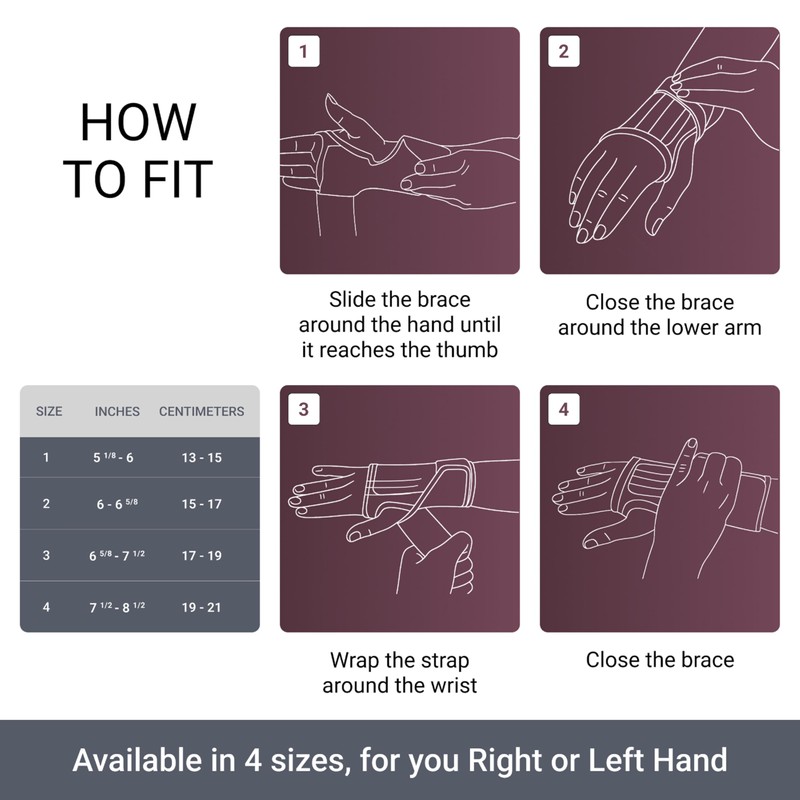 PUSH Med Wrist Brace – Sleek Wrist Support with Maximum