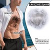 puheca Fake Chest Hair Handmade Full Lace Body Hairs Adding