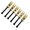 6Pcs Electric Guitar Bridge Saddle Double Locking Tremolo Metal Roller