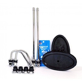 DL3FC Chrome Dually Valve Kit Fits Ford F Series 19.5" Steel Oval 4.25 x 2.25 Class A