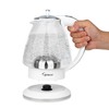 Capresso H2O Glass Kettle, 240.02, White and polished chrome, 48