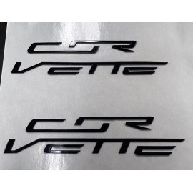 Advanced Trims GLOSS BLACK C7 Engine Cover Plastic Letters For 2014-19 Chevy Corvette Stingray