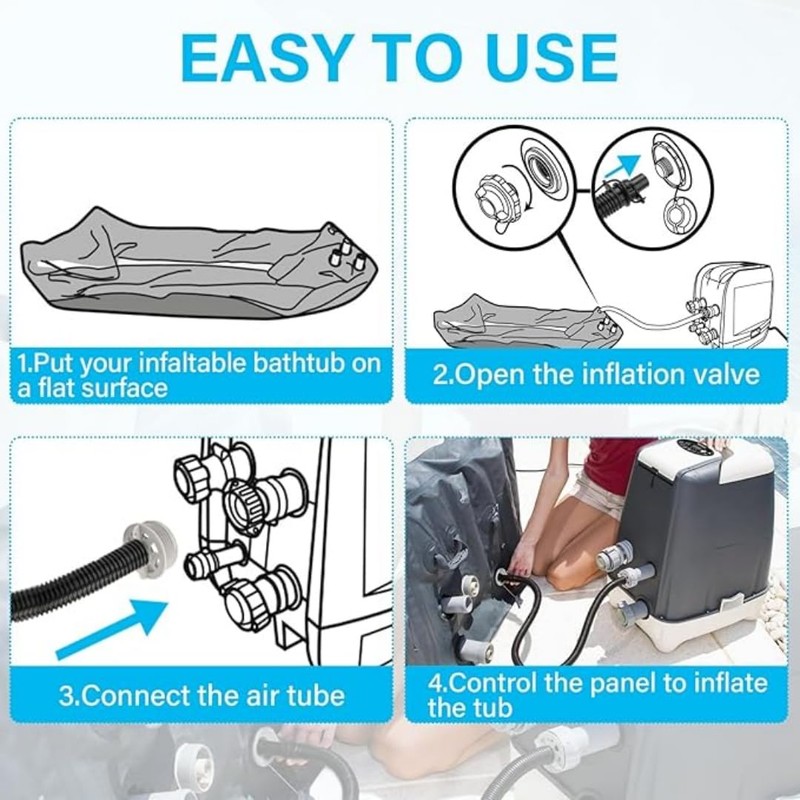 P05341 Inflatable Hose Compatible with P6931 P05503, Suitable for Various
