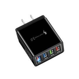 Unbranded Fast 4 Port USB Plug Cube Portable Wall Quick Charger