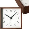 KATOMOKU square clock km-37B Wood Walnut Wall Clock Continuous Second
