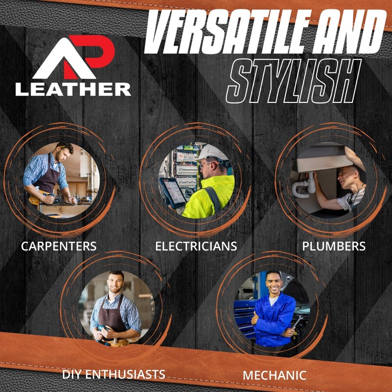 Ap Leather Pro-28 100% Real Leather Tool Pouch Multipurpose 28