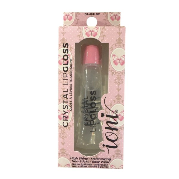 IONI Crystal Lip Gloss CLEAR High Shine Moisturizing Non-Sticky Easy