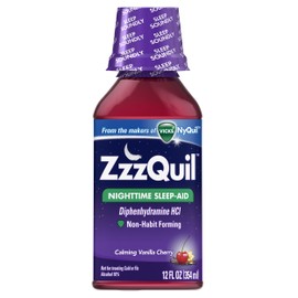 Zzzquil Calming Sleeping Vanilla Cherry 12 Fluid Ounce (OLD)