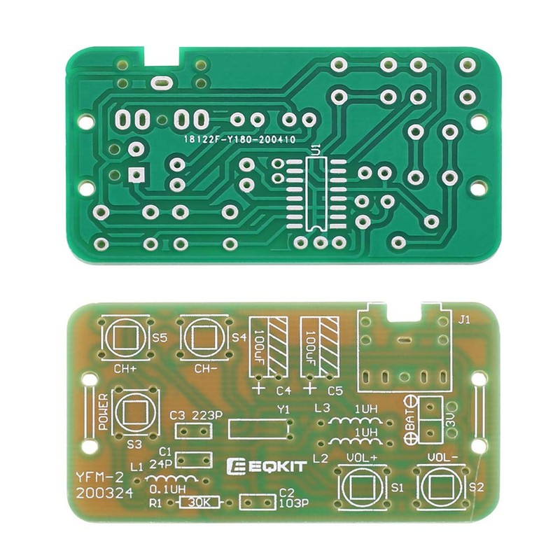 2 PCS DIY Radio Kit, Icstation FM Radio Kit 76MHZ-108MHZ