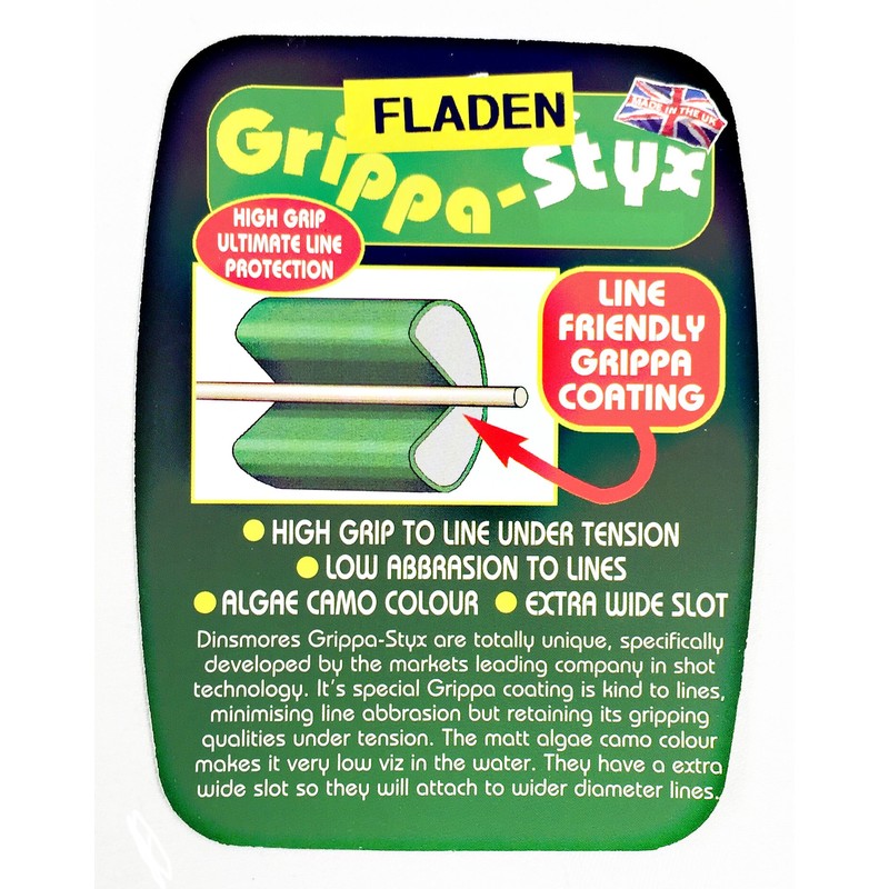 FLADEN Fishing Non Toxic Grippa-Styx Fishing Weights Dispenser ALGAE GREEN