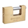 Hermex COR-88 Anti-Pry Padlock, 88mm, Traditional Keyed Brass Body