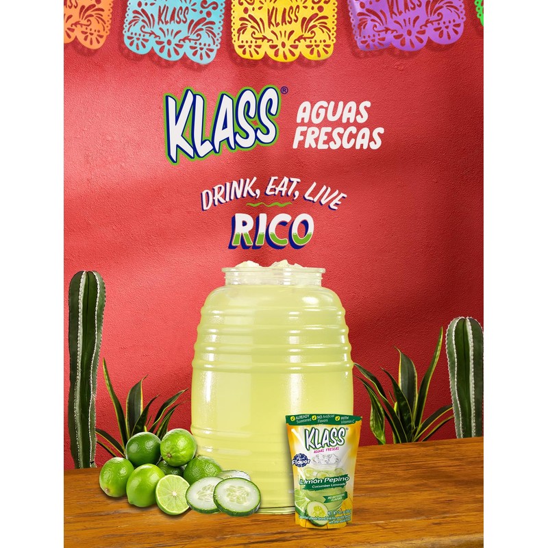 Klass Aguas Frescas | Drink Mix Cucumber Limeade | Flavors