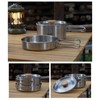 Cooking Pot and Pan Set 304 Stainless Steel Portable Camping