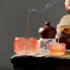HttDog Incense Holder, Glass, Stylish, 2 in 1 Incense Plate,