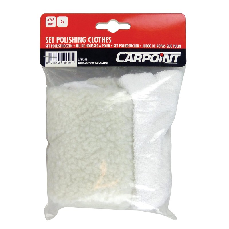 Carpoint 1717305 Polishing Cloth Set for 1717304 Diameter 245 mm