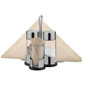 Tescoma Club Salt-Pepper and Toothpicks-Napkins Set