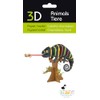 Fridolin 3D Paper Model - Chameleon, Colourful