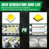 7"inch LED 2400W Work Light Bar Flood Spot Combo Fog