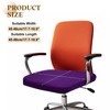 sourcing map Office Chair Cover, Stretchable Soft Rotating Chair Slipcover