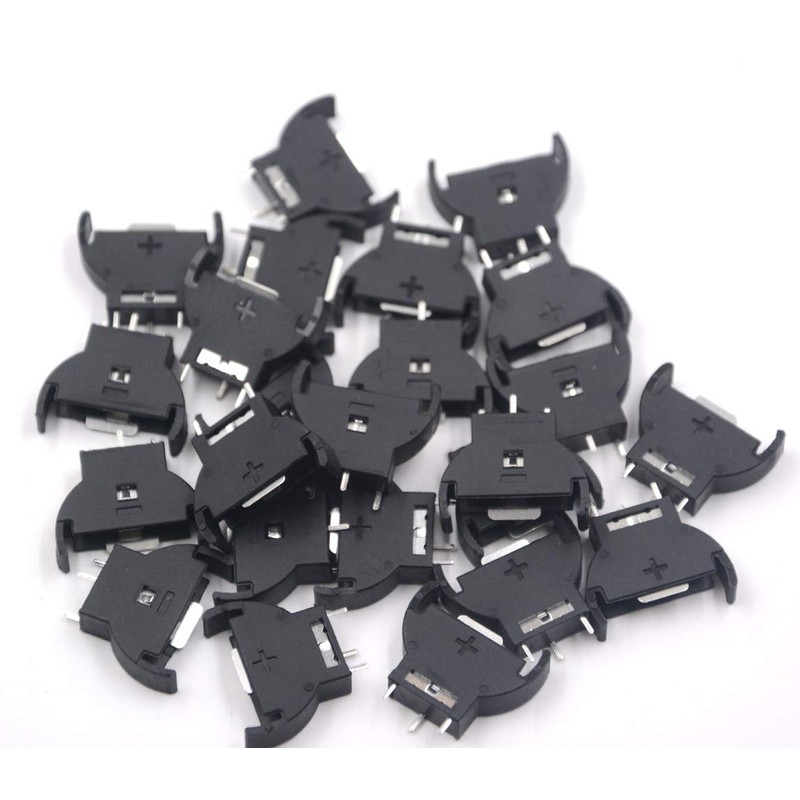 LampVPath (Pack of 25 CR2032 Battery Holder, Coin Cell Button