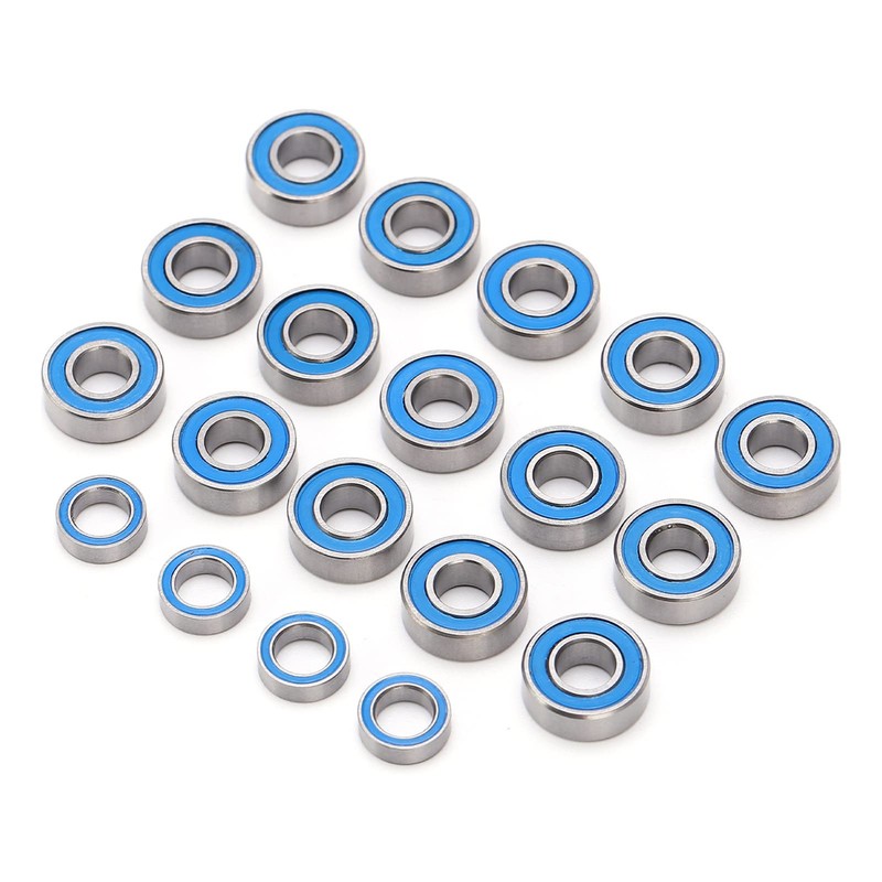 19Pcs RC Wheel Bearing Kit, Stainless Steel RC Car Sealed