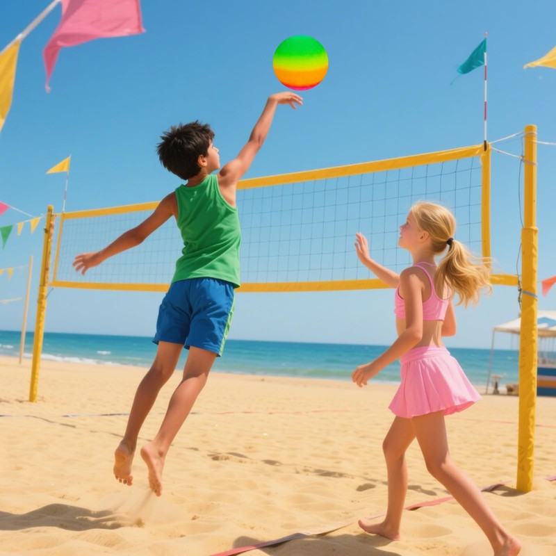 EOGRFW Pack of 4 Bouncy Kickball, PVC Rainbow Ball, Children's