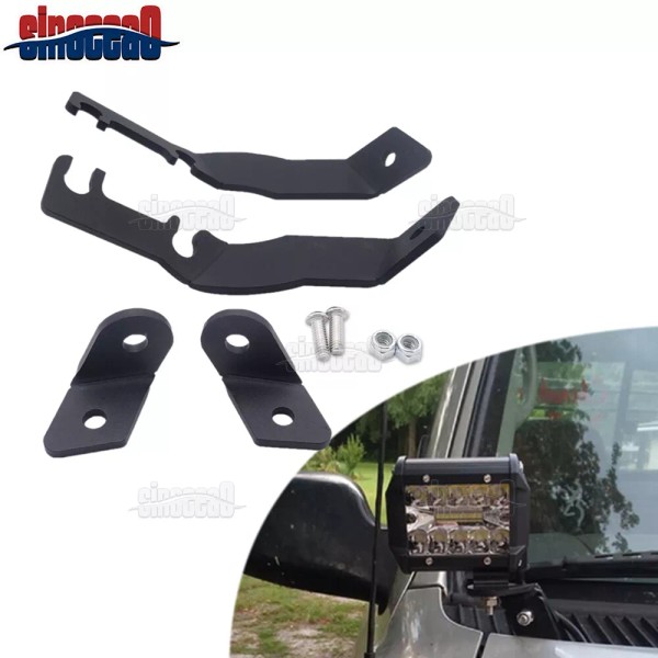 SI Over Ditch Hood LED Light Pods Mounting Bracets Kit