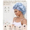 Silk Bonnet for Sleeping 100% Mulberry Women Double Layer Sleep